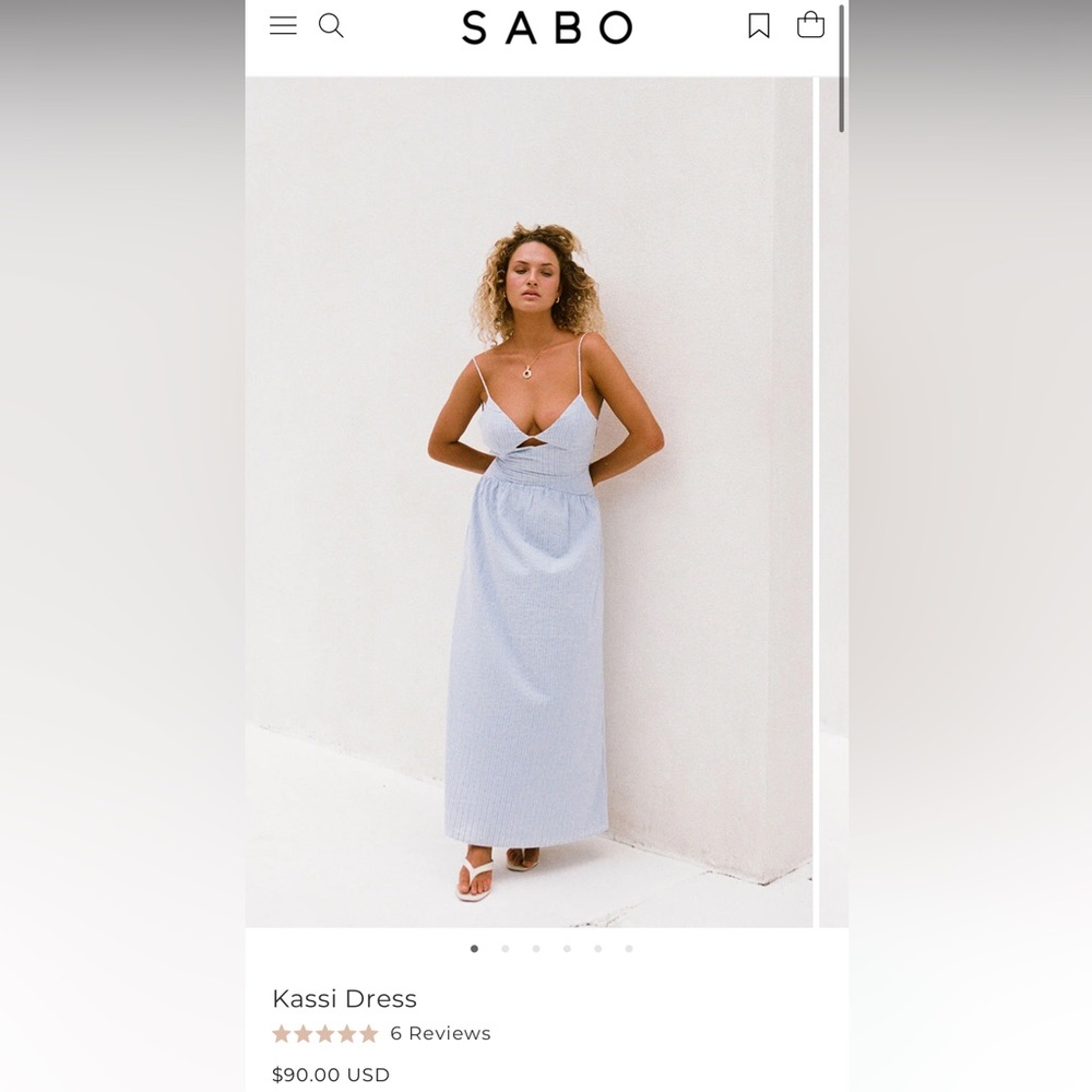 Sabo Skirt - Kassi Dress - New with tags - size medium